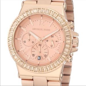 🆑Michael Kors Rose Gold Baguette Watch